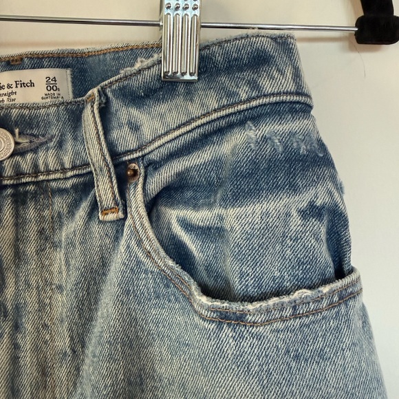 Abercrombie & Fitch 90s straight high rise jeans - Picture 2 of 7